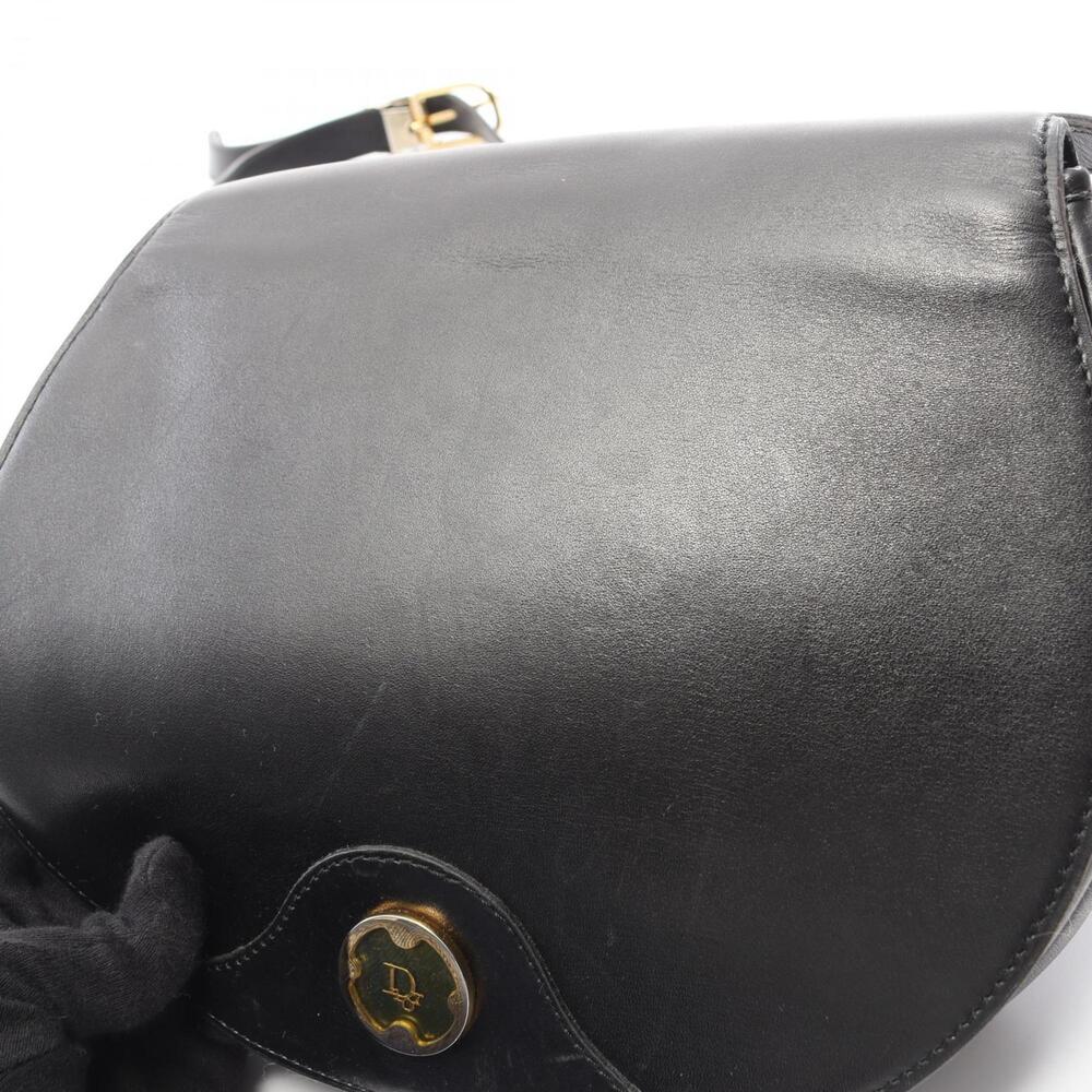 CHRISTIAN DIOR Black Leather Shoulder Bag - Picture 9 of 13